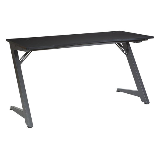 Beta Battlestation Gaming Desk with Black Carbon Top and Matte Black Legs, BET25-BLK