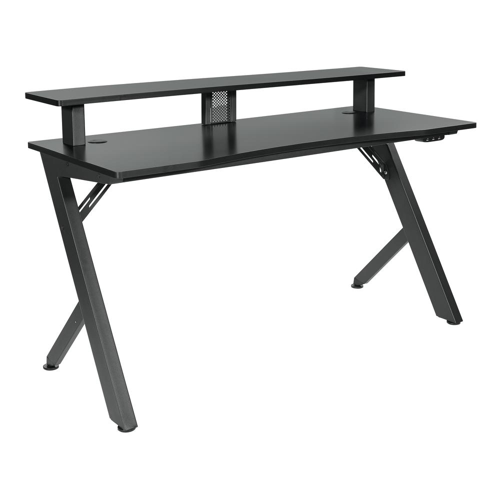 Area51 Battlestation Gaming Desk with Matte Black Legs, ARE25-BLK