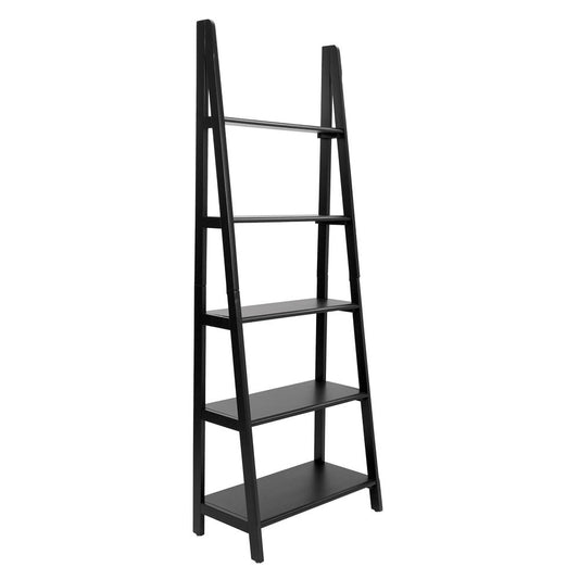 Brookings Ladder Bookcase in Black Finish, BKS21-BK