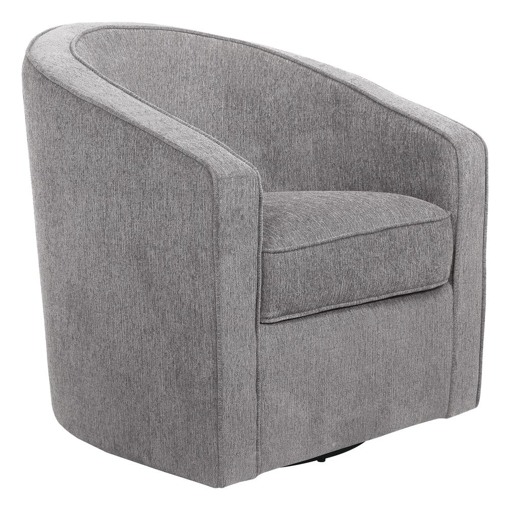 Danica Swivel Chair in Smoke Fabric, DAN-H14