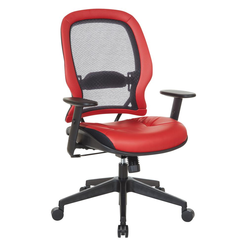 Dark Air Grid¬Æ Back Managers Chair, Black/Lipstick