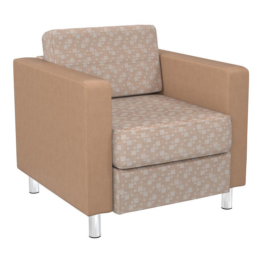 Pacific Chair in Birch and Dillon Buff Fabric, PAC51-K106/R104