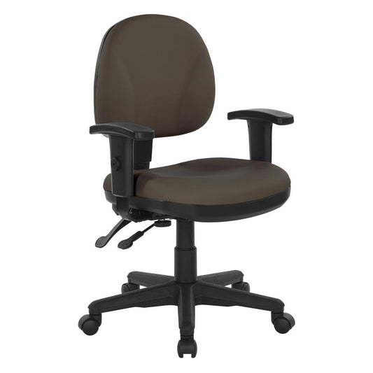 Sculptured Ergonomic Managers Chair in Dillon Graphite, 8180-R111