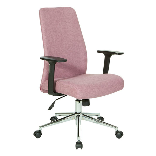 Evanston Office Chair in Orchid Fabric with Chrome Base, EVA26-E16