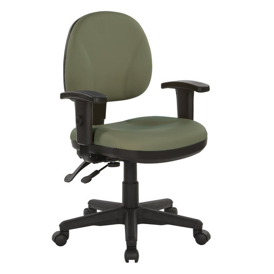 Sculptured Ergonomic Managers Chair in Dillon Sage, 8180-R106