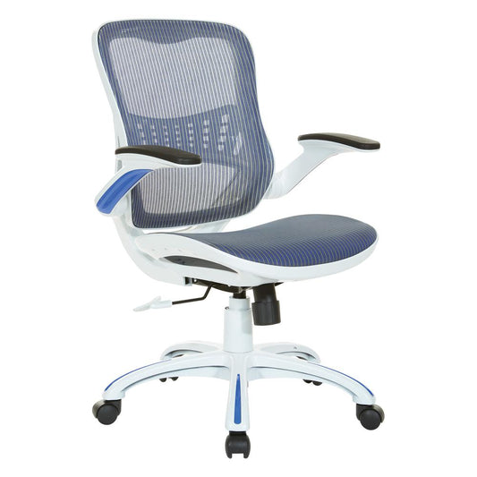 Riley Office Chair with Blue Mesh Seat and Back, RLY26-BL