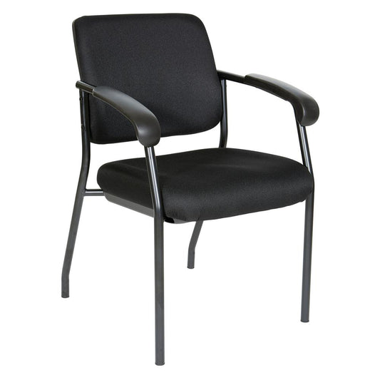 Visitor‚Äôs Chair Black Frame Padded Arms, 83710B-231