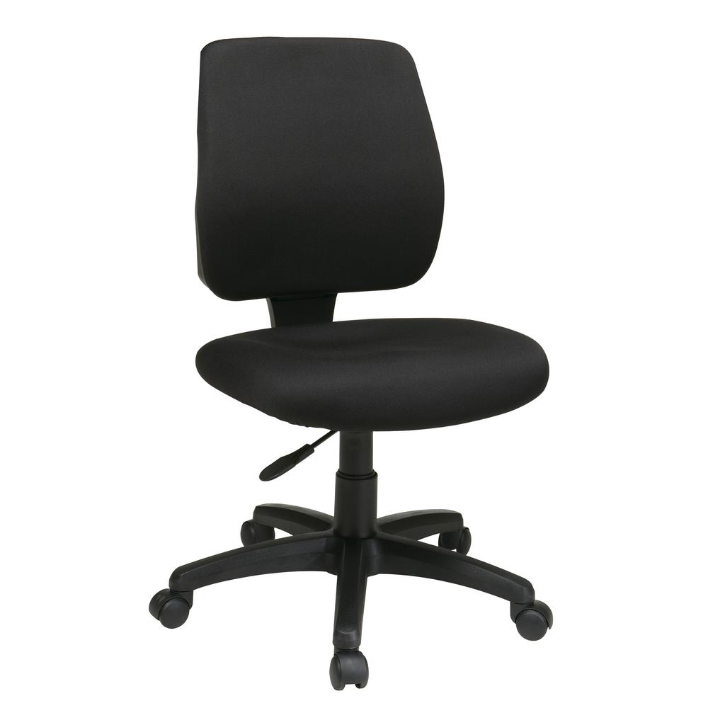 Deluxe Task Chair with Ratchet Back Height Adjustment Without Arms, 33101-231