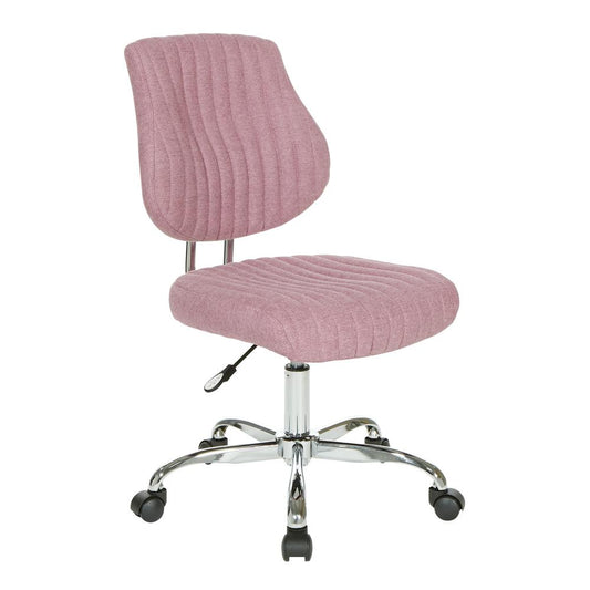 Sunnydale Office Chair in Orchid Fabric with Chrome Base, SNN26-E16