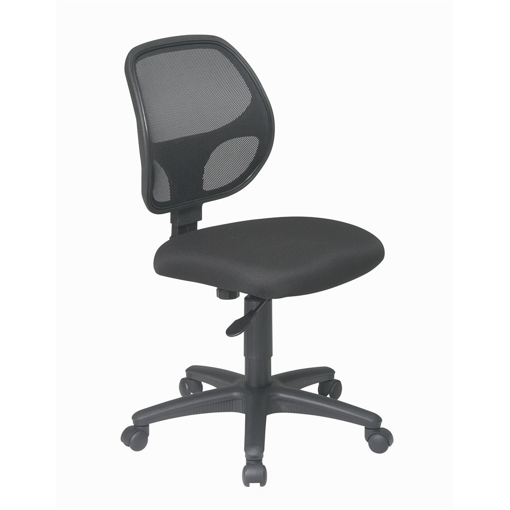 Mesh Screen Back Task Chair with Fabric Seat