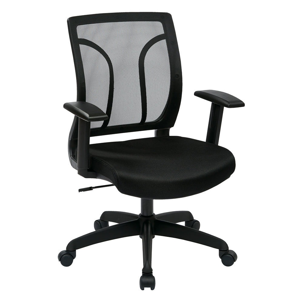 Screen Back Chair with Mesh Seat