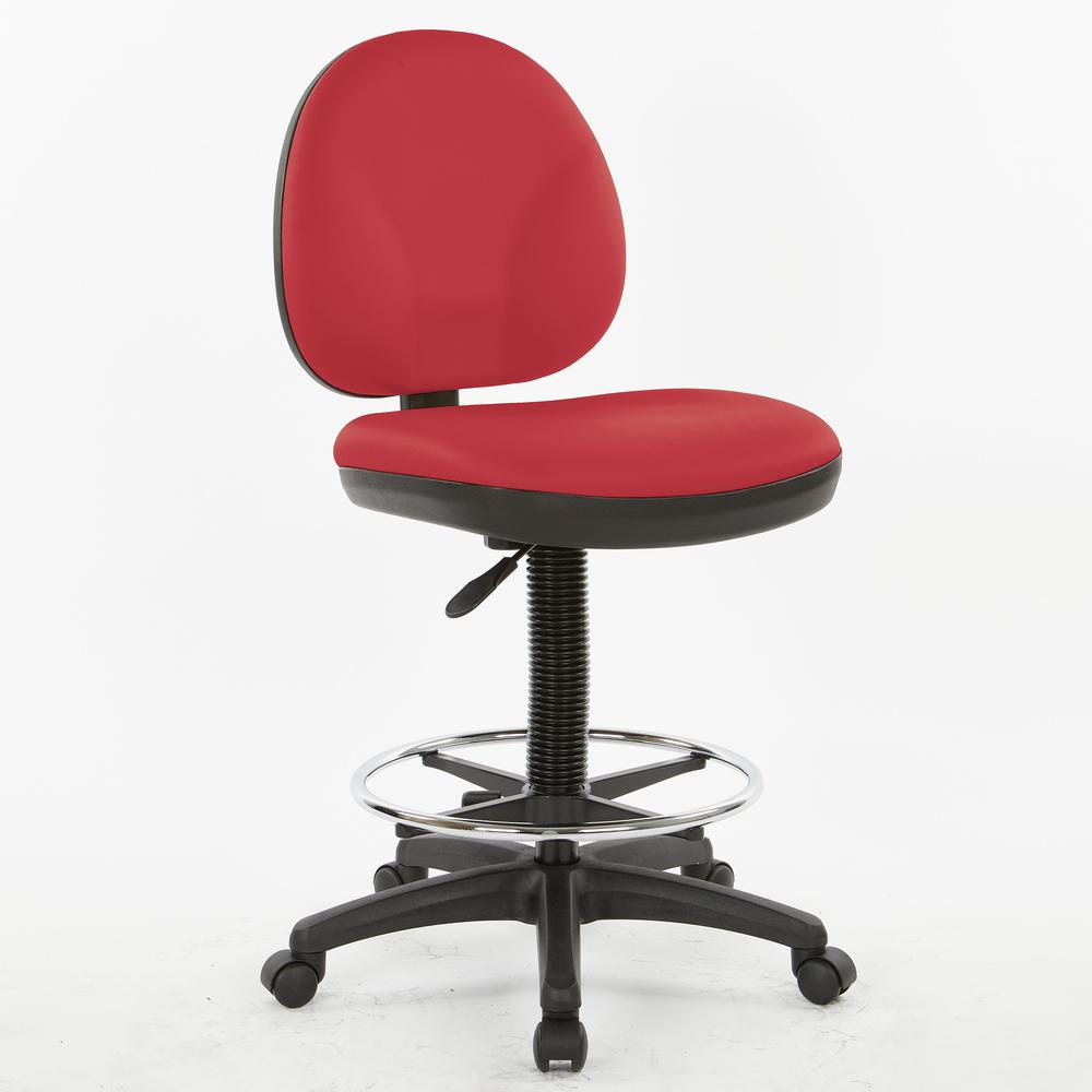 Sculptured Seat and Back Drafting Chair in Dillon Lipstick, DC550-R100