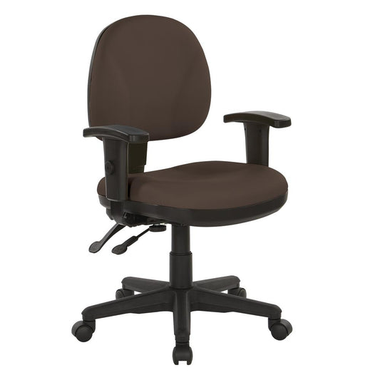 Sculptured Ergonomic Managers Chair in Dillon Java, 8180-R102