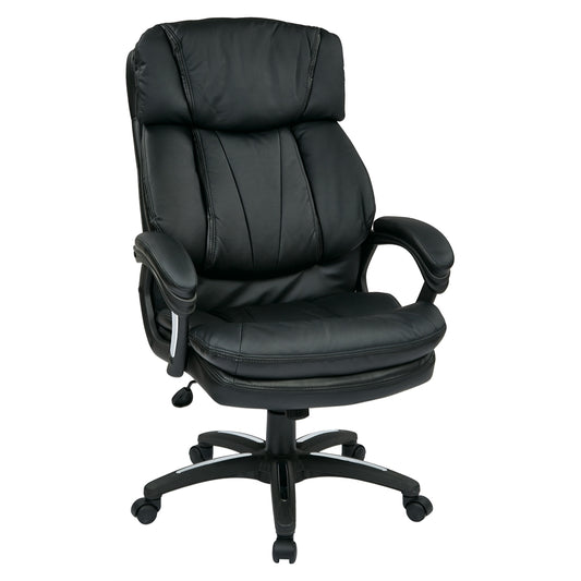 Oversized Faux Leather Executive Chair