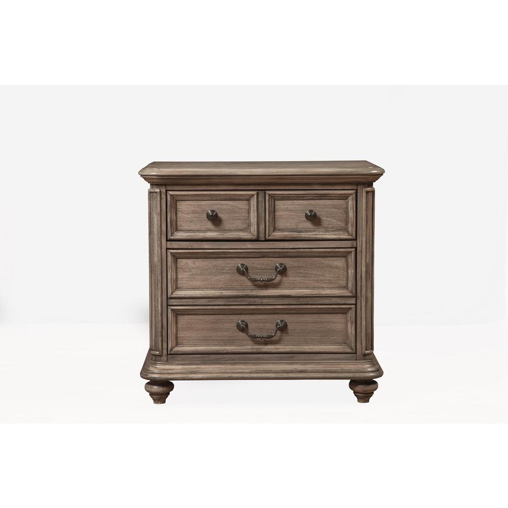 Melbourne 2 Drawer Nightstand, French Truffle