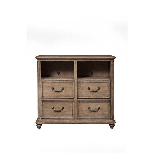 Melbourne 4 Drawer TV Media Chest, French Truffle