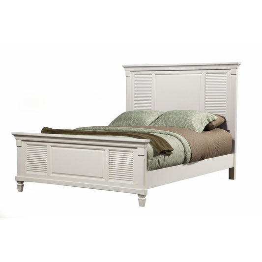 Winchester Queen Shutter Pannel Bed, White