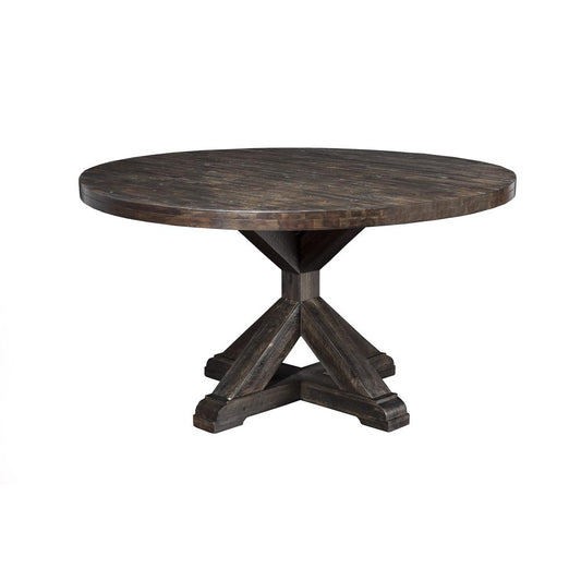 Newberry Round Dining Table, Salvaged Grey