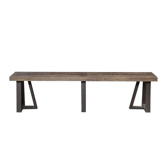 Prairie Dining Bench, Natural/Black