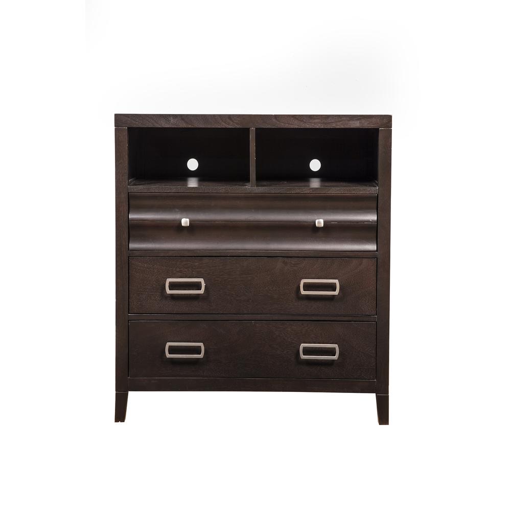 Legacy 3 Drawer TV Media Chest, Black Cherry