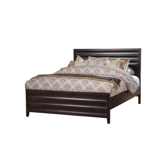 Legacy Queen Panel Bed, Black Cherry