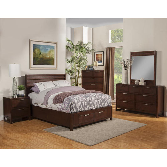 Urban Queen Bed, Merlot