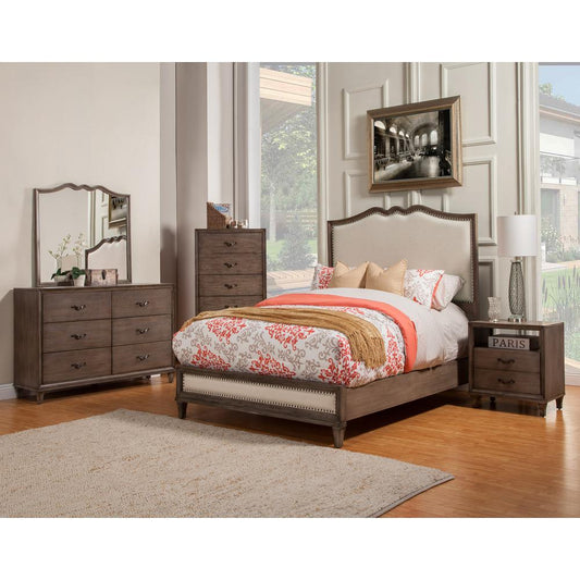 Charleston Standard King Bed, Antique Grey