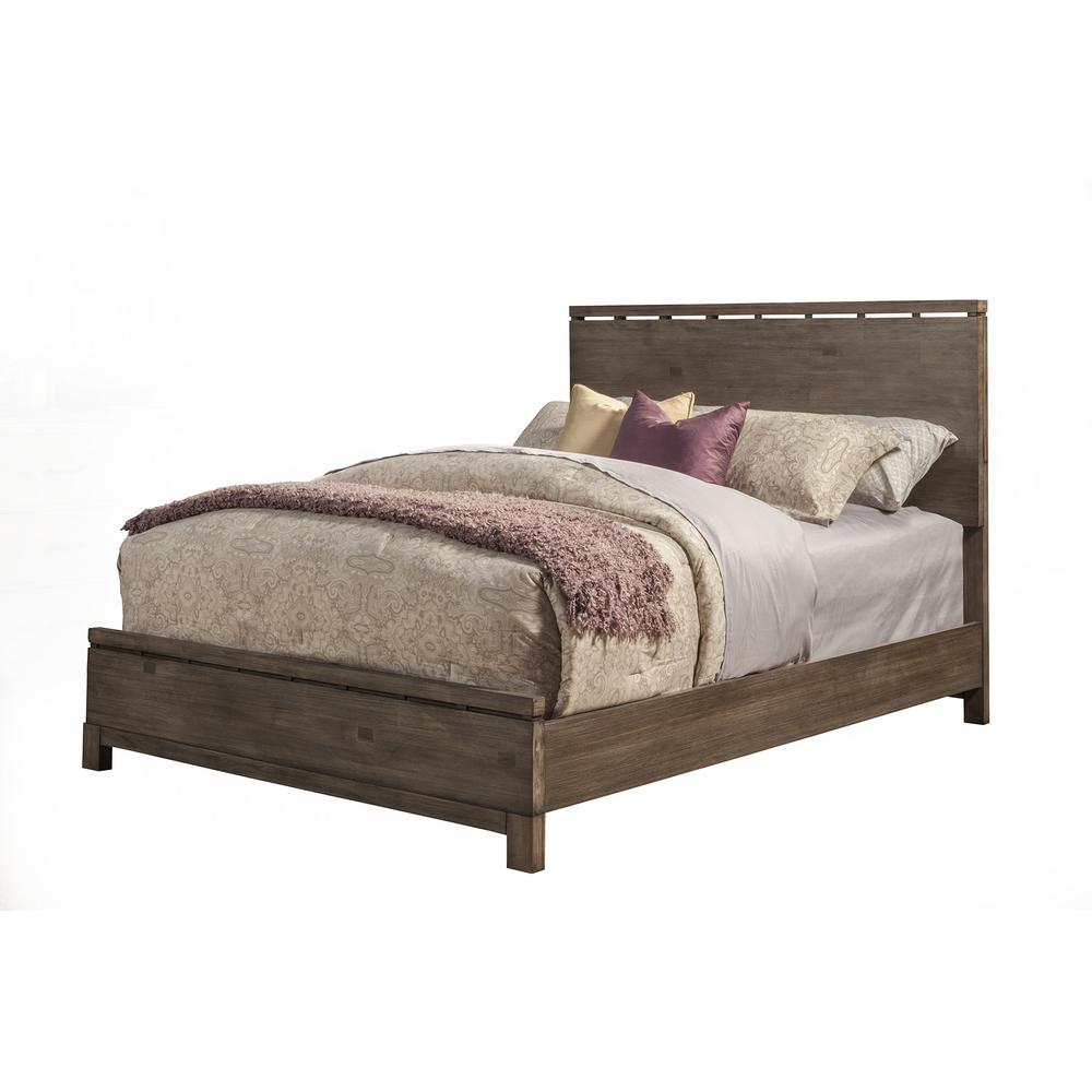 Sydney Full Size Panel Bed, Weathered Grey