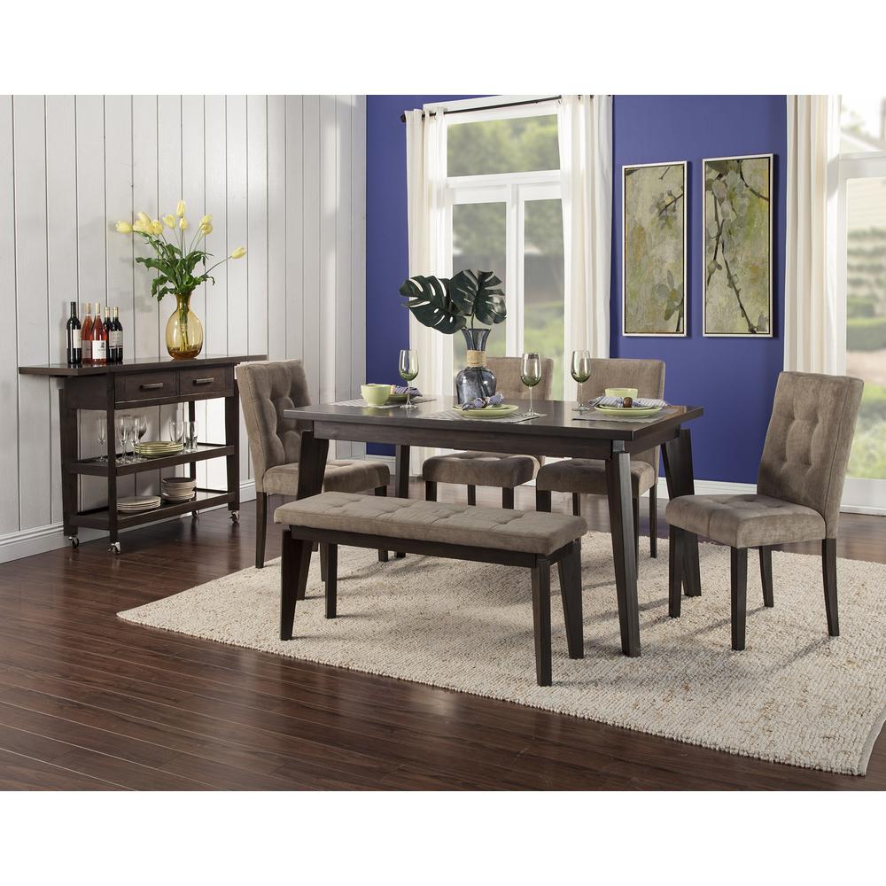 Uptown Parson Chairs, Dark Mocha