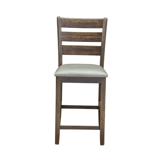 Emery Set of 2 Pub Height Chairs, Walnut