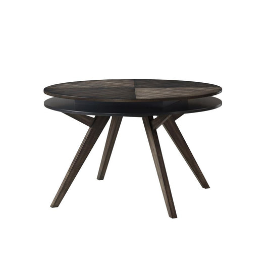 Lennox Round Dining Table, Dark Tobacco