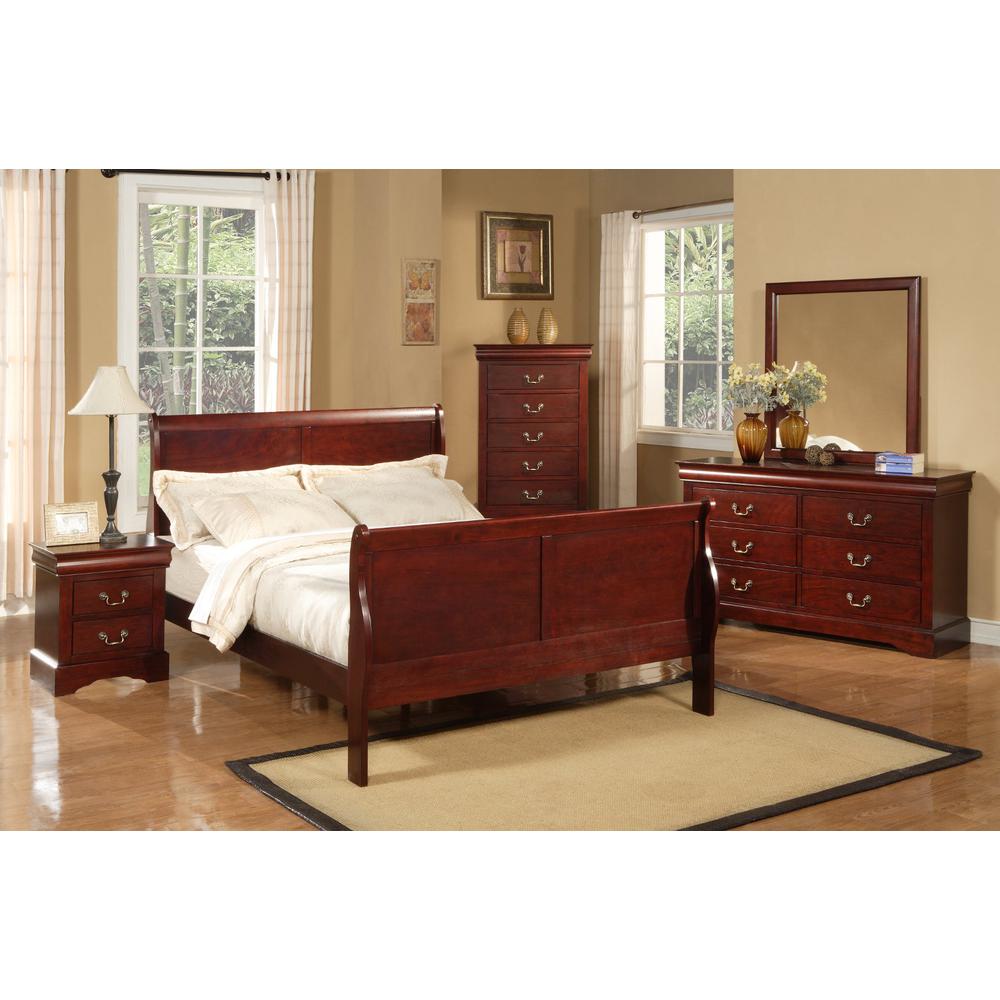 Louis Philippe II Nightstand, Cherry