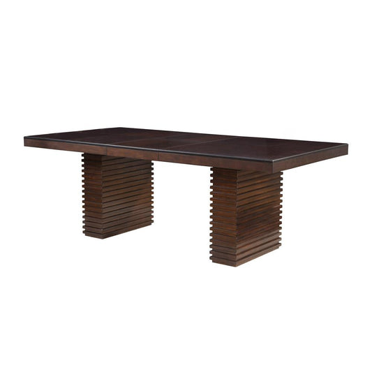 Trulinea Extension Rectangular Dining Table, Dark Espresso