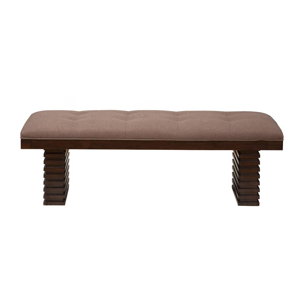 Trulinea Upholstered Dining Bench, Dark Espresso