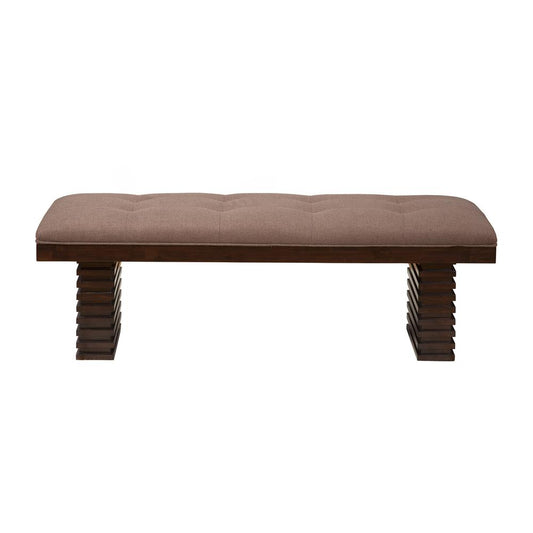 Trulinea Upholstered Dining Bench, Dark Espresso