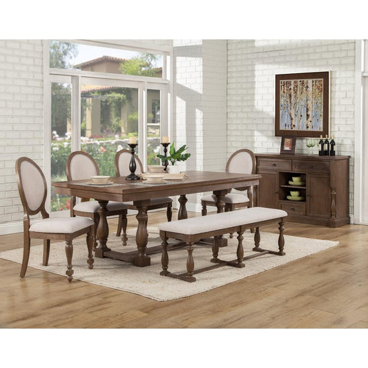 Galena Dining Table, Light Grey Walnut