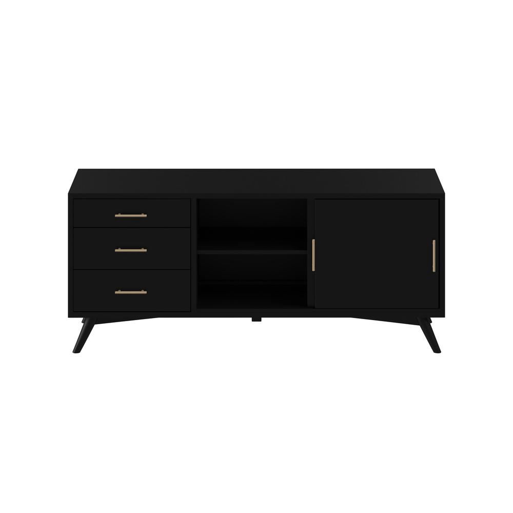 Flynn Large TV Console, Black