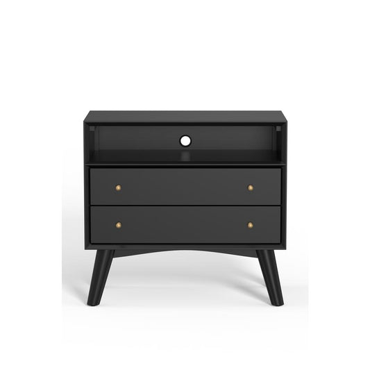 Flynn Large Nightstand, Black