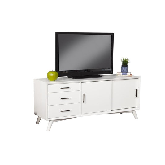 Flynn Large TV Console, White