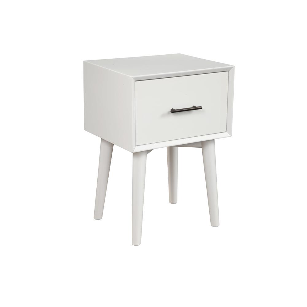 Flynn End Table, White