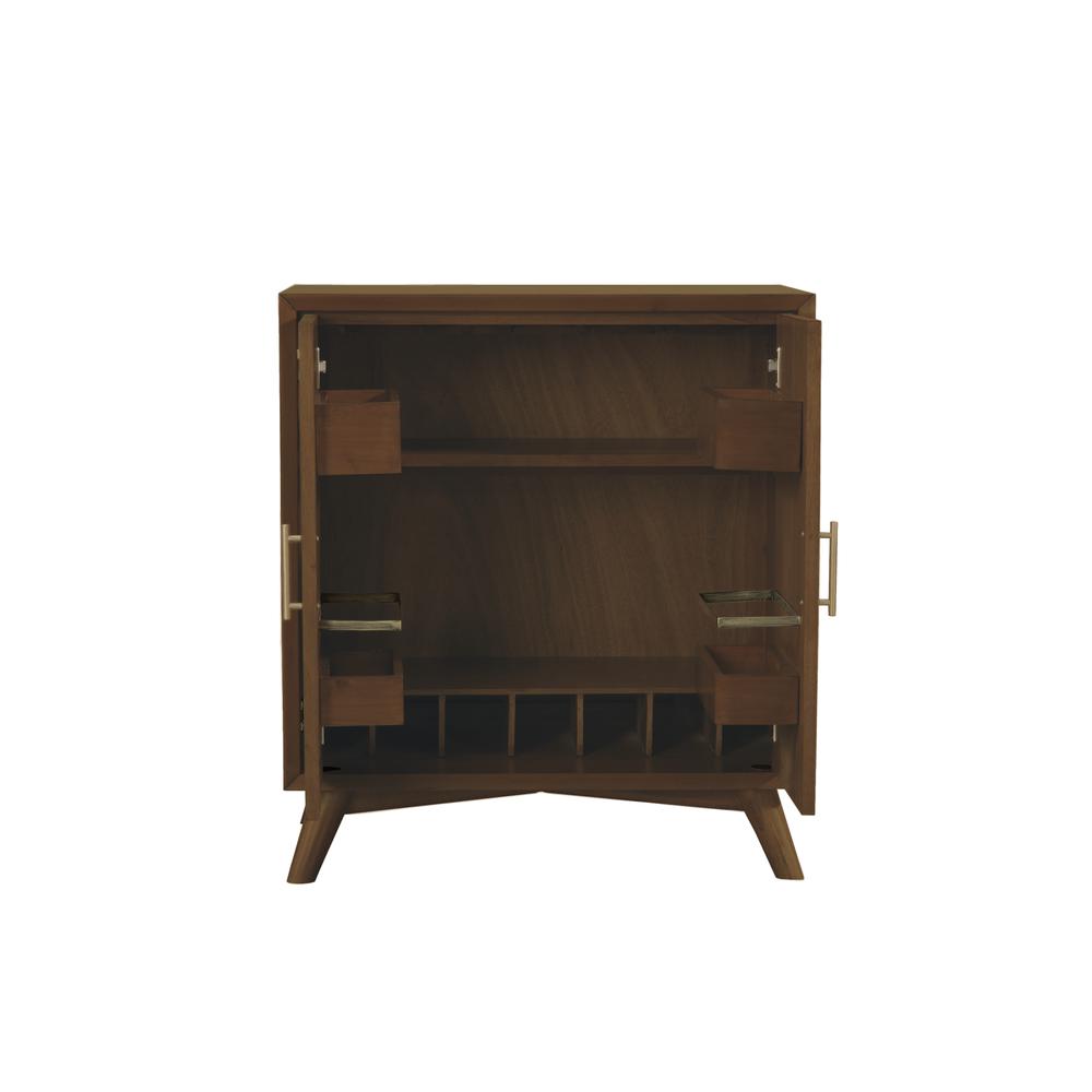 Flynn Small Bar Cabinet, Walnut