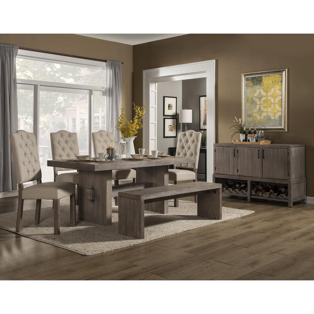 Fiji Dining Table, Weather Grey