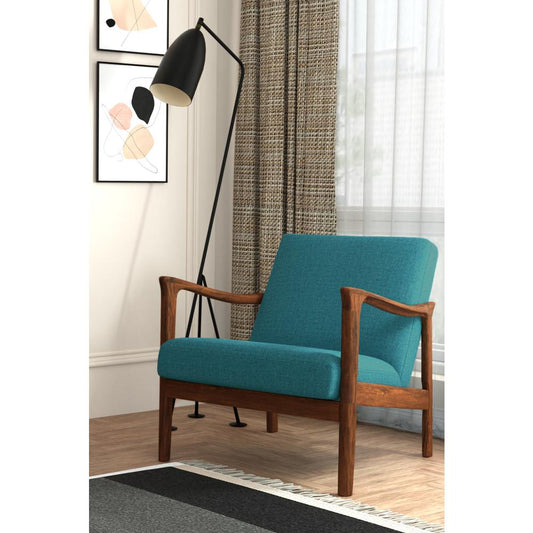 Zephyr Lounge Chair, Turquoise