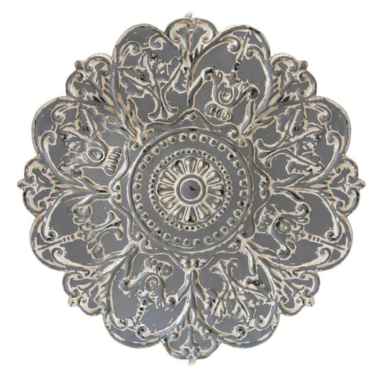 Grey Medallion Wall Decor