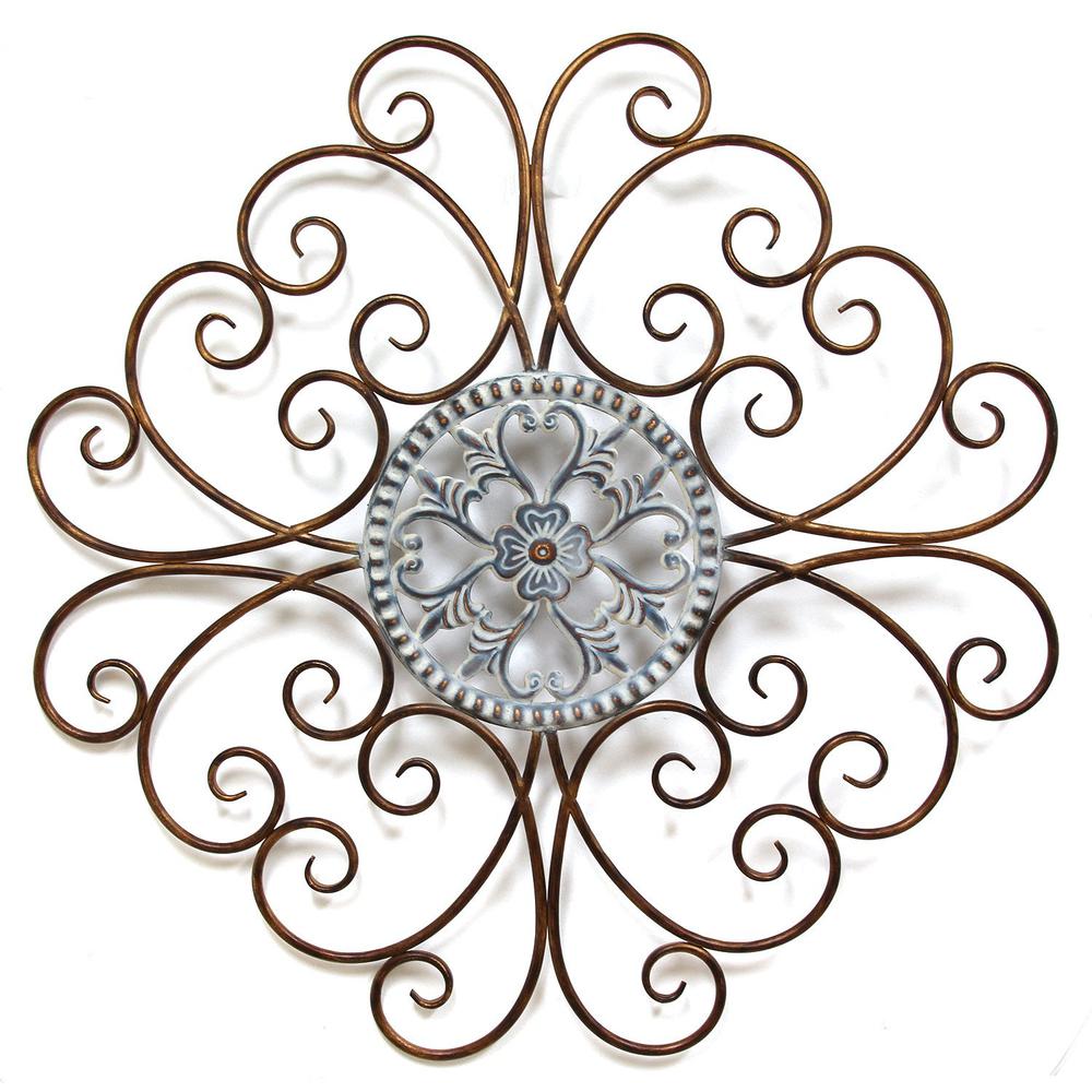 Stratton Home Decor Scroll Medallion Wall Decor