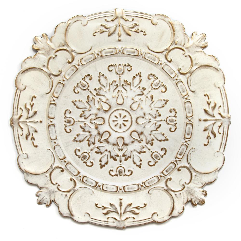 Stratton Home Decor White European Medallion Wall Decor