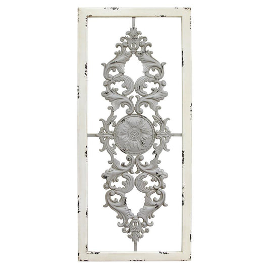 Stratton Home Decor Grey Scroll Panel Wall Decor