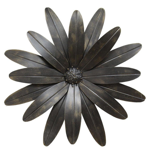 Stratton Home Decor Industrial Flower Wall Decor