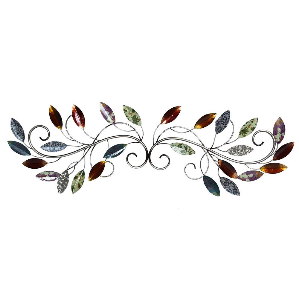 Stratton Home Decor Multi Leaf Scroll Wall Decor