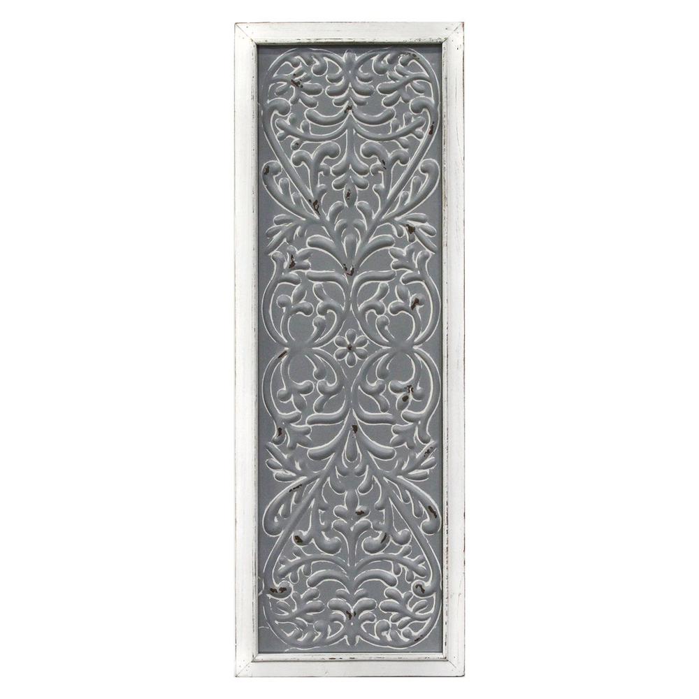 Stratton Home Decor Metal Embossed Panel Wall Decor